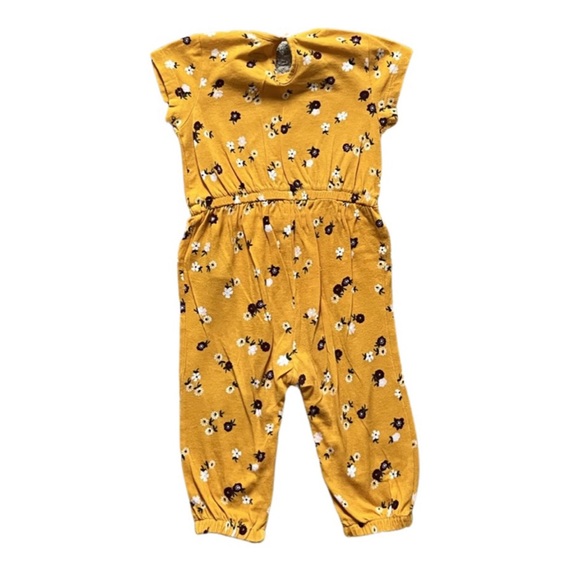 Girls 6-12M Yellow Flower Pajama - Picture 2 of 3